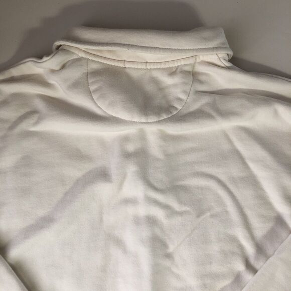 Gap Men’s 1/4  zip Ivory Frost pull over sweatshirt size large - Picture 10 of 15